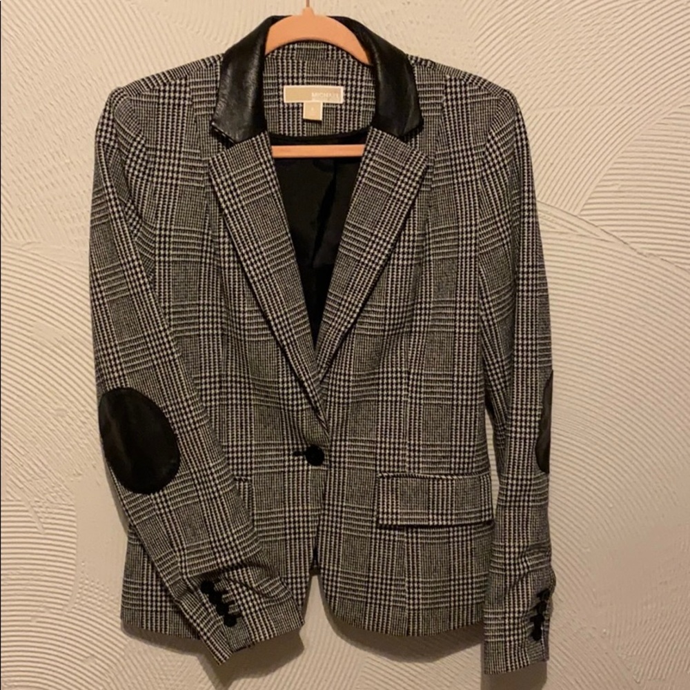 Michael Kors Blazer with Genuine Leather